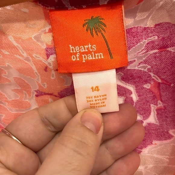 2/40$ Hearts of palm size 14 colorfull blouse - Picture 2 of 8